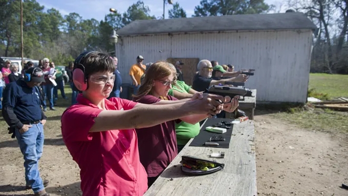 Taking students to the range to learn about gun culture firsthand
