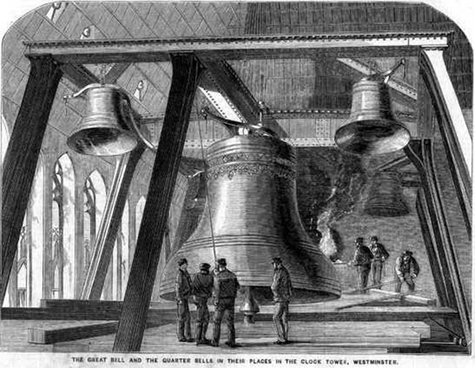  Big Ben in 1858. The Illustrated News of the World December 4 1858 