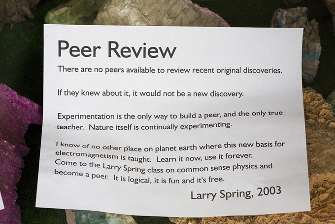 There are many problems with the peer review process. Thomas Hawk