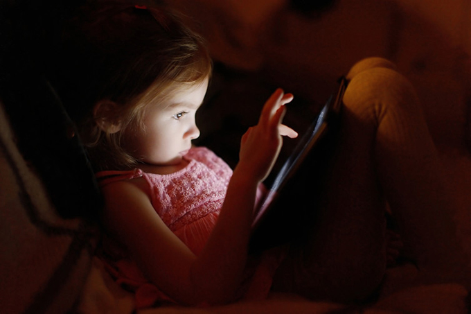  Most children start using the internet at around the age of three. Shutterstock 
