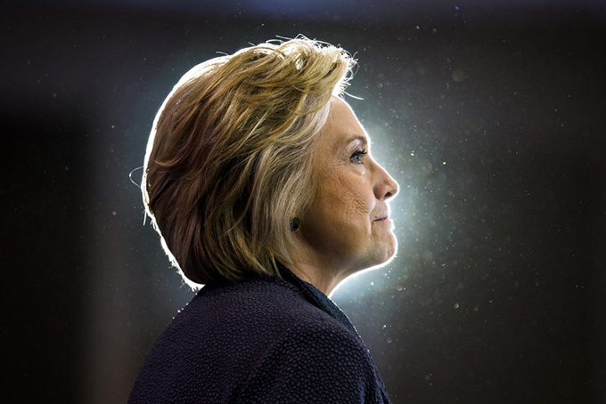Clinton: a defining loss for women in 2016. EPA 