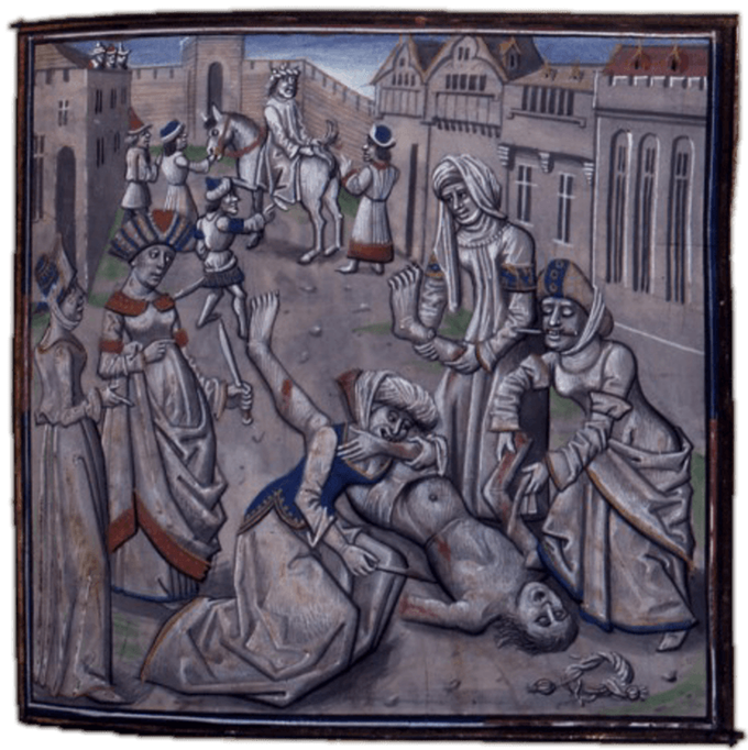 The gory end of Andronicus. National Library of France 