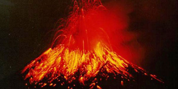 Volcano-erupting