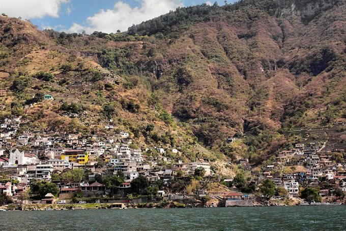 Around 12% of the population of the Atitlan Basin is connected to sanitation.