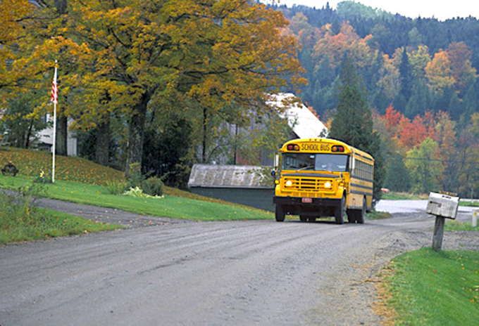 Transportation is one of the many difficulties facing low-enrollment rural schools. Mark Goebel/flickr