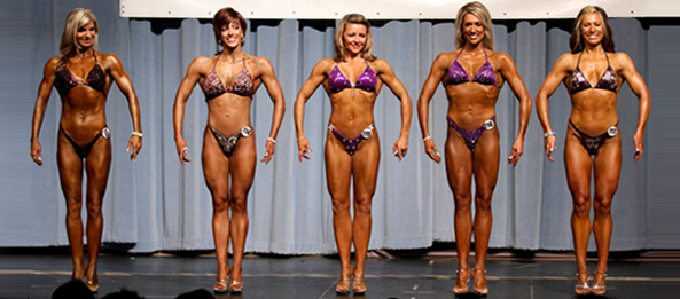 female bodybuilding posing on stage｜TikTok Search